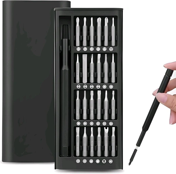Neo Clean 24-in-1 Magnetic Precision Screwdriver Set with Aluminum Bits and Portable Case – Micro Driver Tool Kit for Electronics Repair