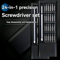 Neo Clean 24-in-1 Magnetic Precision Screwdriver Set with Aluminum Bits and Portable Case – Micro Driver Tool Kit for Electronics Repair
