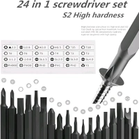 Neo Clean 24-in-1 Magnetic Precision Screwdriver Set with Aluminum Bits and Portable Case – Micro Driver Tool Kit for Electronics Repair