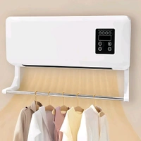 Neo Clean 2-in-1 Portable Smart Air Cooler & Heater - Mini Wall-Mounted Split AC Design Cooler with Remote Control, Air Curtain Fan for Home & Office Cooling & Heating System