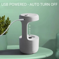 Neo Clean Anti-Gravity Water Drop Humidifier with LED Display – Ultrasonic Quiet Cool Mist Maker for Office & Bedroom (800 ml)