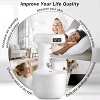 Neo Clean Anti-Gravity Water Drop Humidifier with LED Display – Ultrasonic Quiet Cool Mist Maker for Office & Bedroom (800 ml)