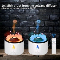 Neo Clean Volcano Flame Humidifier with Essential Oil Diffuser & Remote - Noiseless Portable Aromatherapy Machine for Home, Office, and Large Rooms | Auto Shut-Off Atmosphere Light