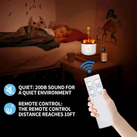 Neo Clean Volcano Flame Humidifier with Essential Oil Diffuser & Remote - Noiseless Portable Aromatherapy Machine for Home, Office, and Large Rooms | Auto Shut-Off Atmosphere Light