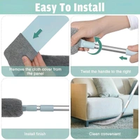 Neo Clean Retractable Microfiber Gap Dust Cleaner with Extension Pole – Under Appliance, Bed, Sofa & High Ceiling Duster