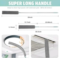 Neo Clean Retractable Microfiber Gap Dust Cleaner with Extension Pole – Under Appliance, Bed, Sofa & High Ceiling Duster