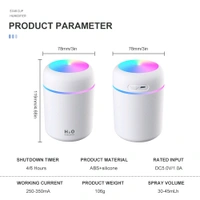 H2O Ultrasonic H2O Cool Mist Humidifier & Essential Oil Diffuser – Quiet Aroma Diffuser for Home & Room Moisture Control