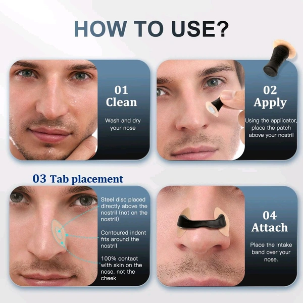 Neo Clean Magnetic Nasal Dilator Strips for Breathing | Anti-Snoring Starter Kit (15 Count, Multi) | Instant Snore Relief, Better Sleep, Skin-Safe