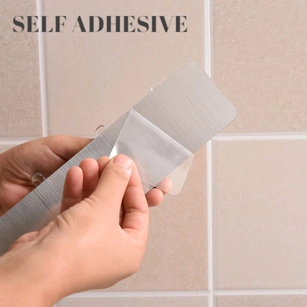 Neo Clean 5-in-1 Heavy Duty Self-Adhesive Wall Hooks - Waterproof Sticky Hooks for Hanging, Transparent Finish (Pack of 1)