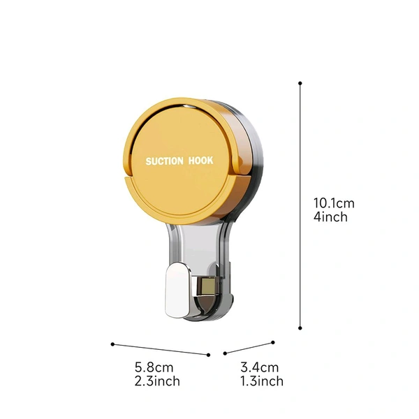 Neo Clean Heavy-Duty No-Drill Vacuum Suction Hooks | Ultra-Strong, Reusable, Damage-Free Hanging for Bathroom, Kitchen & Home (Pack of 2+1)
