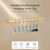 Neo Clean 12-Piece Boot Hanger Clips - Heavy Duty Laundry Hooks for Clothes, Socks, Towels, Pants, Travel, and Closet Organization