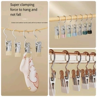 Neo Clean 12-Piece Boot Hanger Clips - Heavy Duty Laundry Hooks for Clothes, Socks, Towels, Pants, Travel, and Closet Organization