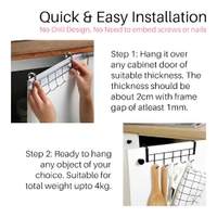 Neo Clean Heavy-Duty Over The Door Hook Rack with 5 Hooks – Metal Door Hanger for Towel, Coat, and Storage Organization