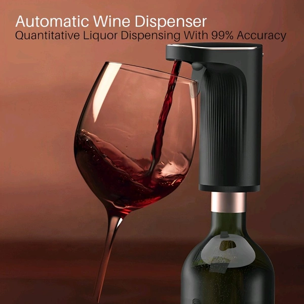 Neo Clean Smart Alcohol Dispenser & Wine Aerator - 1-999ML Peg Measurer, Instant Aeration, Self-Cleaning System