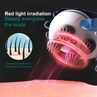 Neo Clean Electric Scalp Massager with Red Light Therapy | Hair Growth Booster & Hair Fall Control | 3-Speed Handheld Massager for Deep Scalp Cleaning & Stress Relief