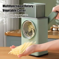 Neo Clean Rotary Vegetable Slicer & Grater – Round Mandoline Shredder with Large Feed Port & Suction Base for Vegetables, Fruits, Nuts & More