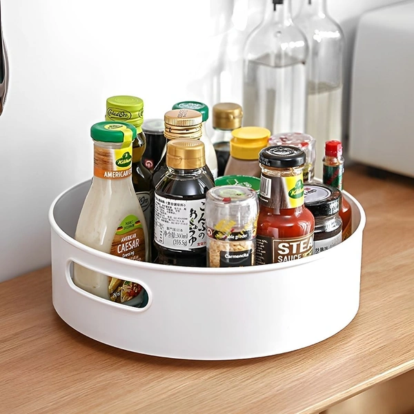 Neo Clean 360° Rotating Spice Rack & Organizer – Lazy Susan for Kitchen, Pantry & Bathroom (Random Colour, Pack Of 1)