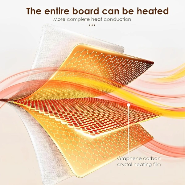 Neo Clean Silicone Electric Food Warmer Mat – Full Surface Heating Pad with 3 Temperature Settings, Portable Rollable Hotplate for Dining Table
