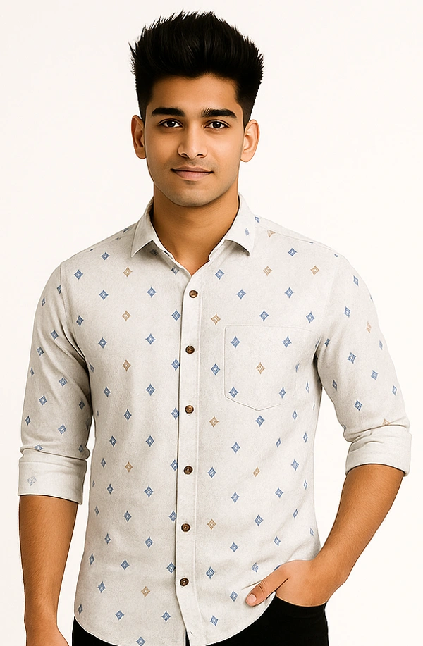 Mr Cuffs MR CUFFS Casual Shirts Full Sleeves Prints CMC008 - M