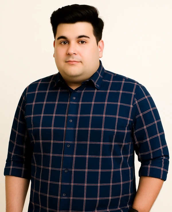 Ekstra EKSTRA Casual Shirts Plus Size Full Sleeves Checks CE006 - 3XL