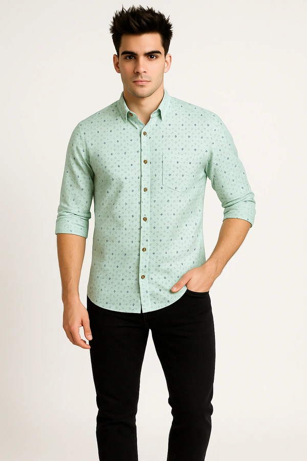 Mr Cuffs MR CUFFS Casual Shirts Full Sleeves Prints CMC010 - L