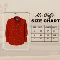 Mr Cuffs MR CUFFS Casual Shirts Full Sleeves Prints CMC010 - L
