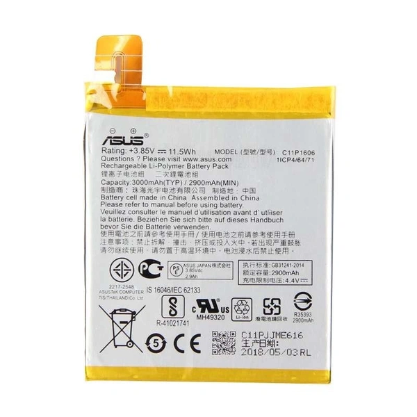 Asus For Asus Zenfone 3 Laser ZC551KL Z01BD (C11P1606) Battery 3000mAh Replacement Battary 