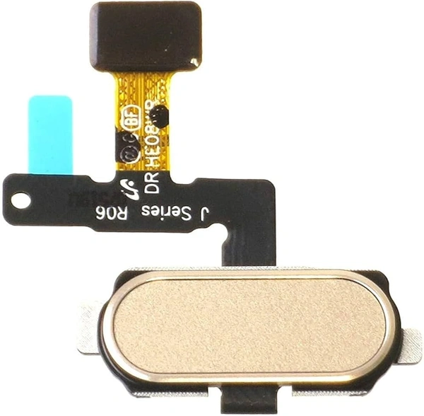Samsung For Samsung J7 Pro Fingerprint Sensor Scanner Home Key Flex Cable (Gold)