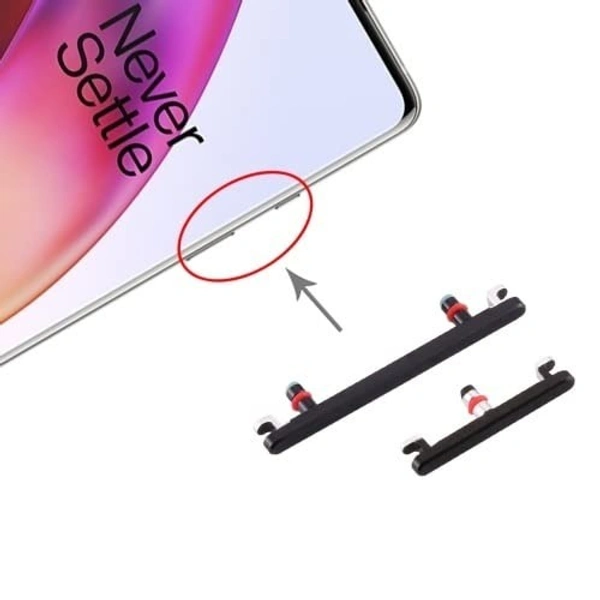 OnePlus For OnePlus 10T Side Power On Off Volume Key Outer Metal Button Black