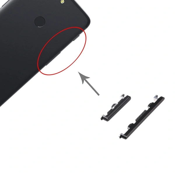 OnePlus For OnePlus 5T External Side Power On Off Volume Outer Metal Key Button Black