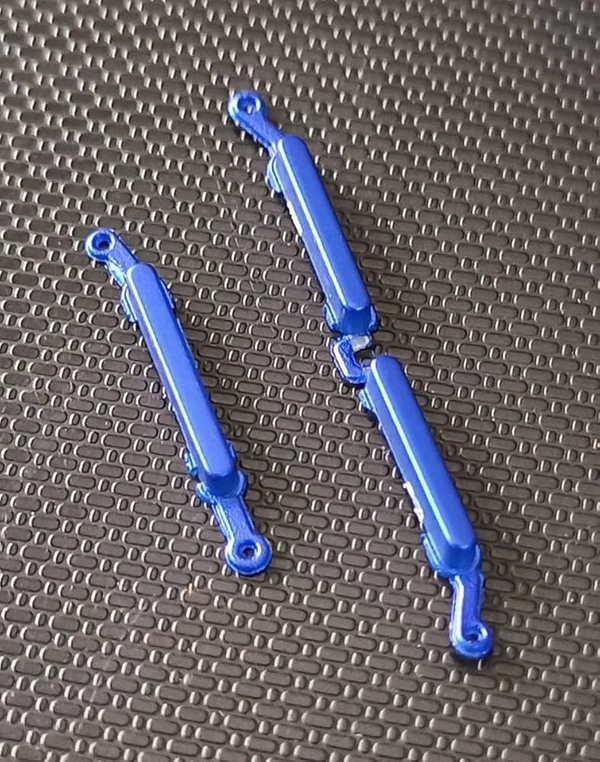 Oppo For Oppo Realme 5 Side Power On Off Volume Key Outer Rubber Body Button (Blue)