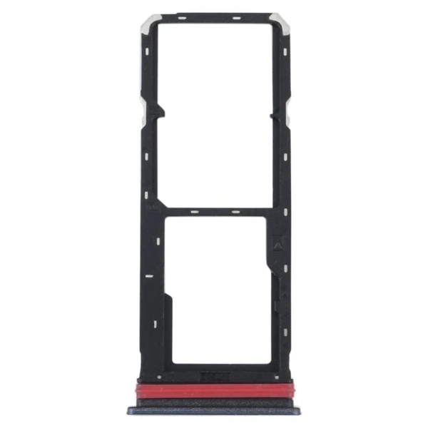 Vivo For Vivo Y22 Y22s SIM Card Tray Slot Sim Outer Holder Adapter Socket Black