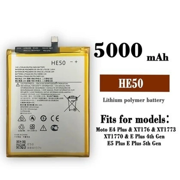 Motorola For Motorola Moto E4 / E5 Plus XT1770, XT1773 New HE50 Battery Full Cell Replacement Battary