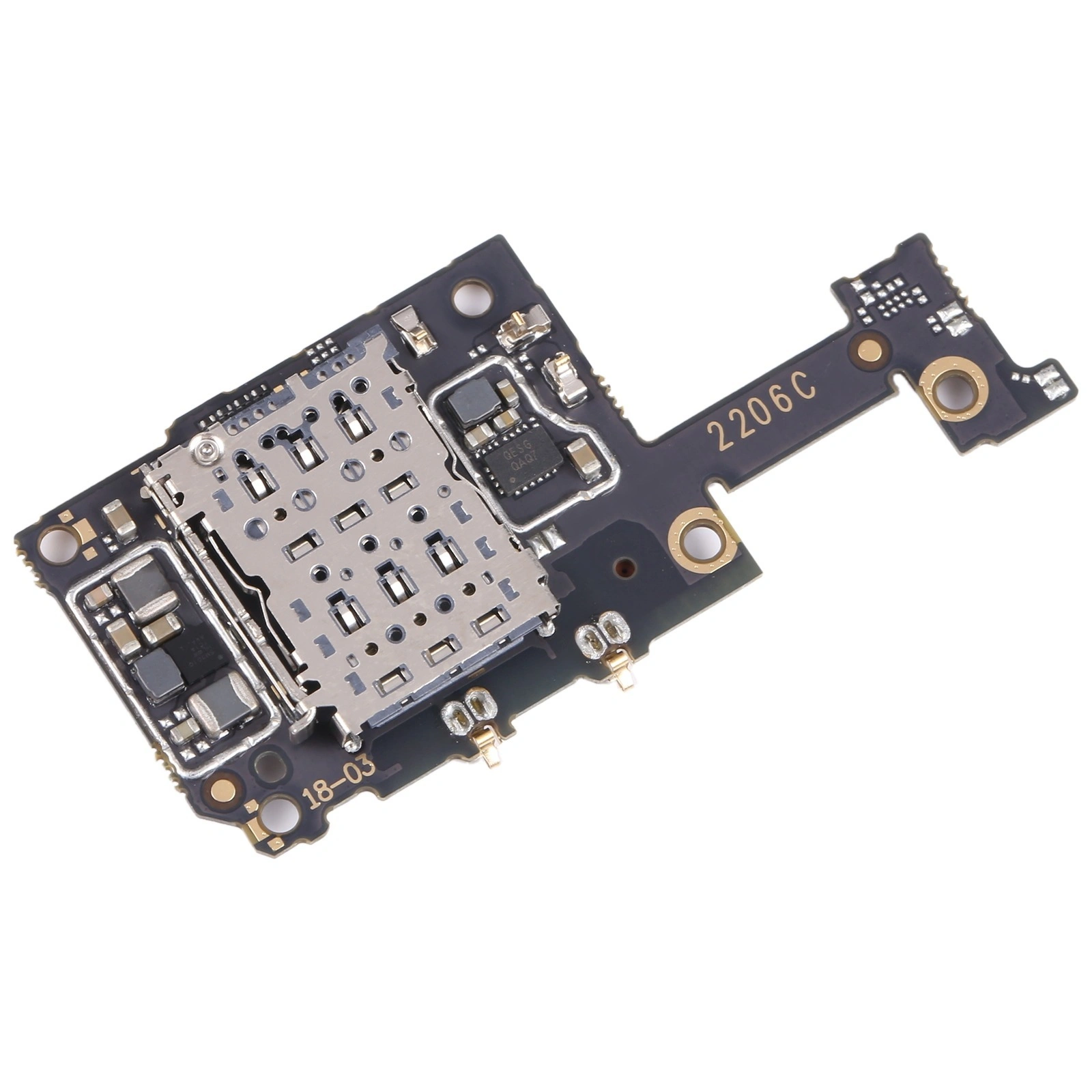 Nappe Flex SIM/SD Pour Xiaomi 12 Pro / 12S Pro – D’origine – Neuve – Dorée