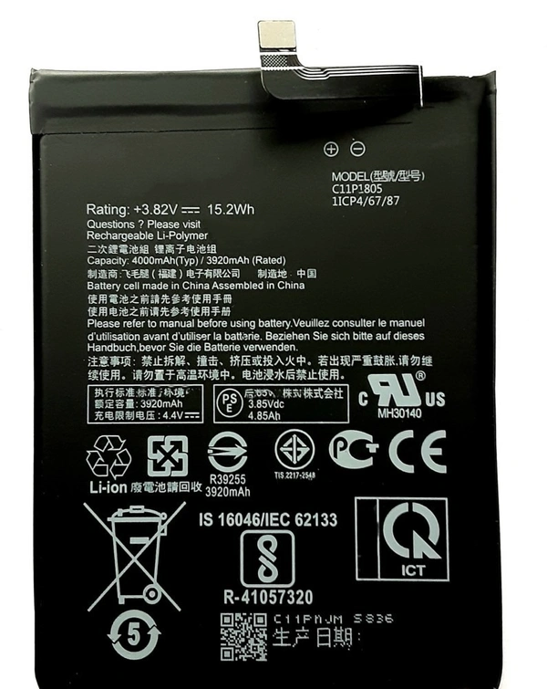 Asus For ASUS Zenfone MAX (M2) Battery C11P1805 New OEM Battery FULL CELL Battery
