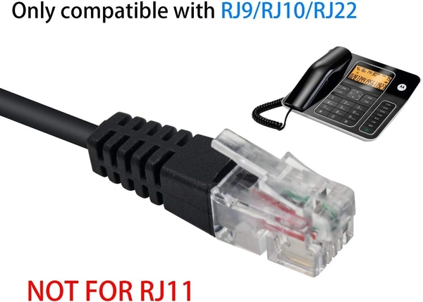 iSparehub For PC Headset RJ9/RJ10/Rj22 RJ9 to Dual 3.5mm Adapter- ,Not RJ11