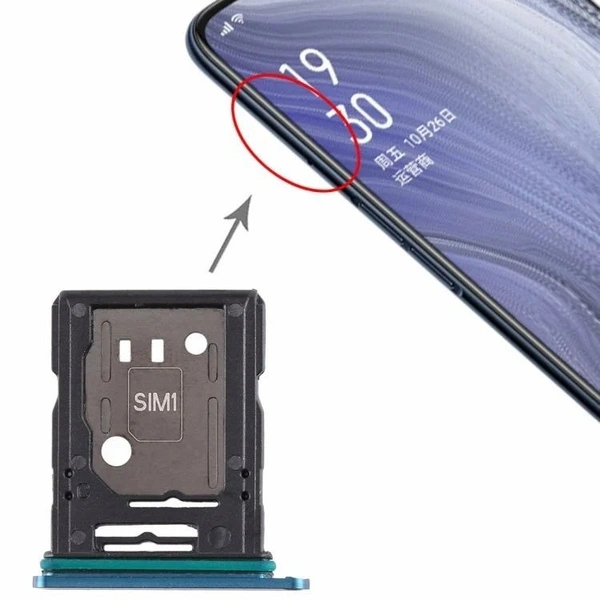 Oppo For Oppo Reno 10x Zoom Sim Card Tray + Sim Card Tray / Micro SD Holder Module