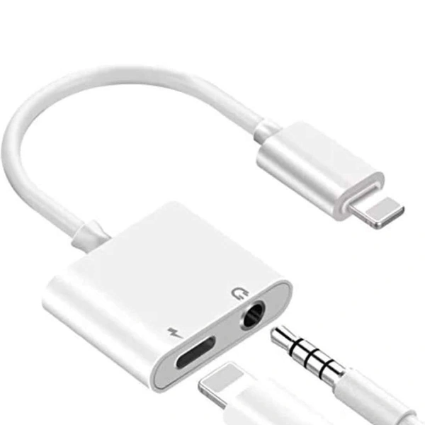 XUV (Not for Data Transfer) Smart Metal Black 2 in 1 Type C to 3.5 mm Aux Headphone Y Splitter Adapter Jack & Charging Cable Converter with Wire for Oneplus 6t, 7, 7 pro.