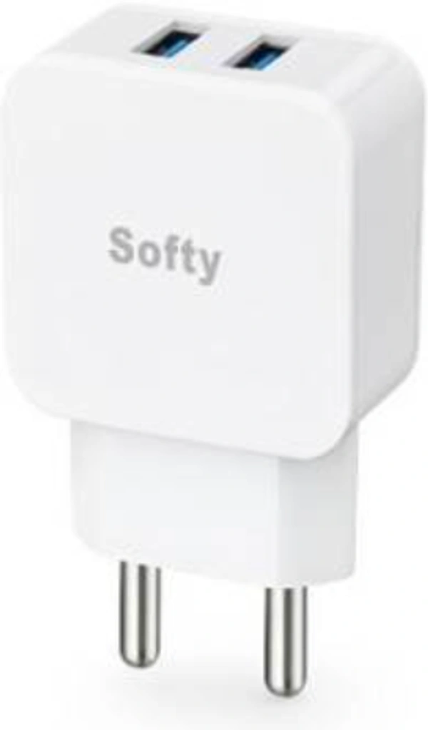 softy Softy SUC-201 2.1 A Multiport Mobile Charger  (White)