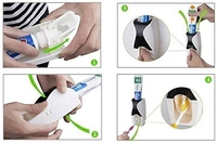 Hands Free Wall Mounted Plastic Dust Proof Automatic 5 Toothpaste Dispenser Holder and Detachable Hole Dispenser