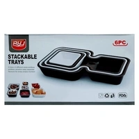 6pcs Stackable Trays - LAX49R9S3