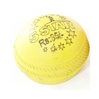 5 Star Soft Balls With Tough Grip Rubber Ball/Heavy Cricket Wind Ball (Multicolour) - Pack Of 4 - A4SLR24S4