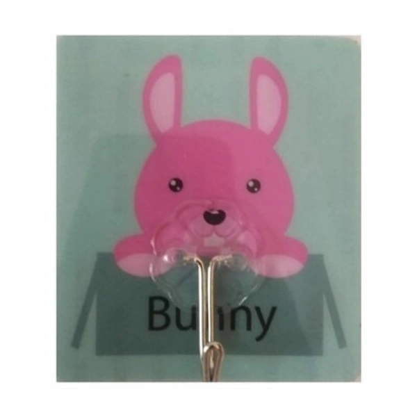 7 Pcs Cartoon Transparent Reusable Wall Hooks, For Home Décor Holders