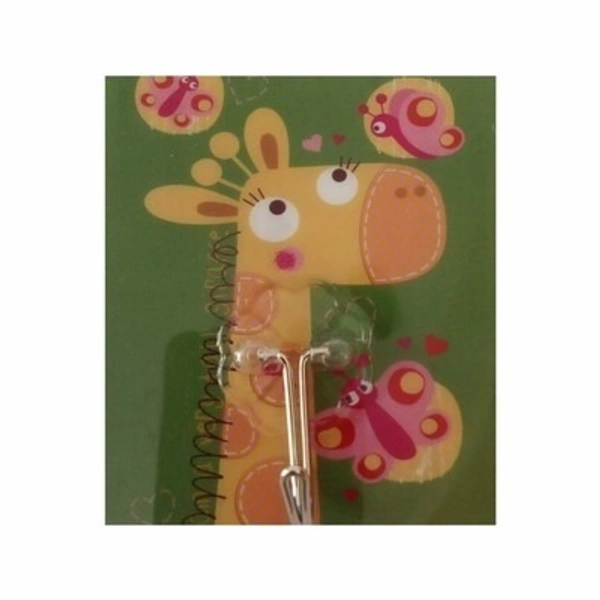 7 Pcs Cartoon Transparent Reusable Wall Hooks, For Home Décor Holders