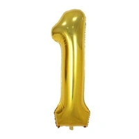 16 Inch Parrot Birthday Party Foil Balloon Number - 1 (Fills With Air or Helium) - RPS1aR21S3