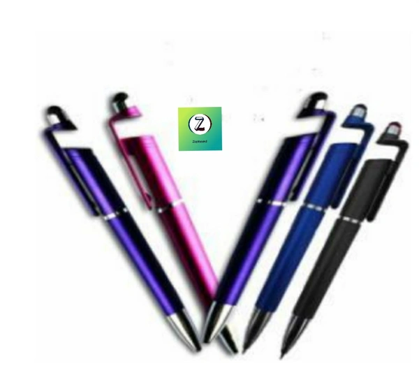 3 in 1 Pen, Pack of 3, Use as a Pen, Mobile Stand and Mobile Touch Stick/Stylus - 00014R12S2