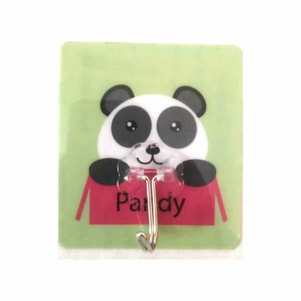 7 Pcs Cartoon Transparent Reusable Wall Hooks, For Home Décor Holders