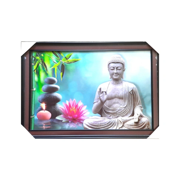 5 Dimensional Buddha - 25 X 18 Inchs - Photo Frame -1Piece - RI11R10