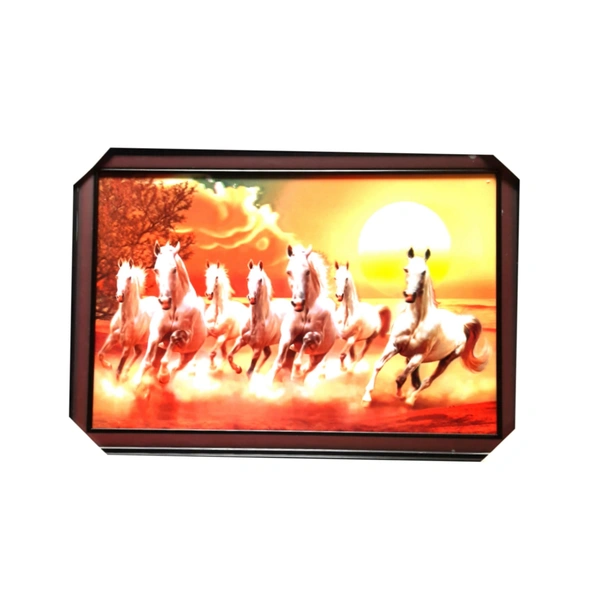 5 Dimensional Colorful Horses 25 X 18 Inch Photo Frame. - RI9R10