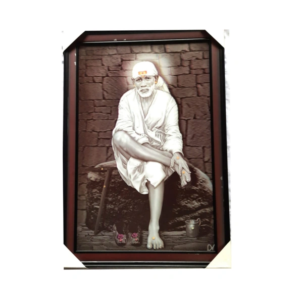 5Dimensional Sai Baba 25 x18 Inch Photo Frame. - RI10R10
